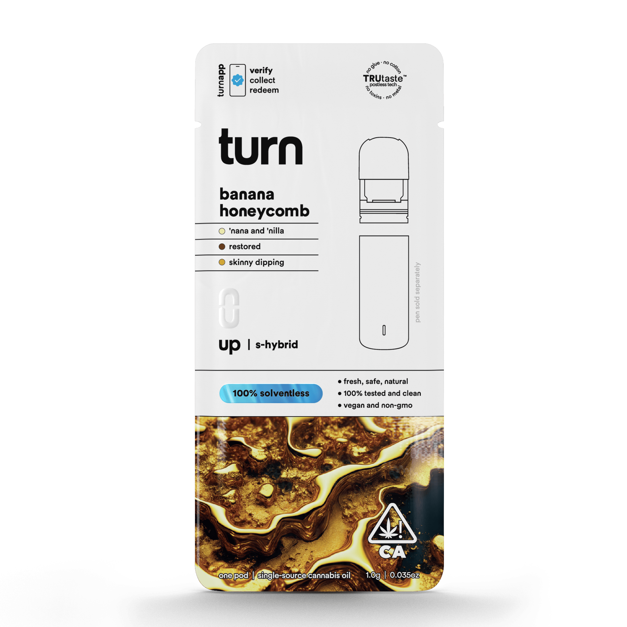 0.5g pod | banana honeycomb | 100% solventless (live rosin 0.5g pod | banana honeycomb | 100% solventless (live rosin